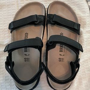 Birkenstock Kalahari Birko-Flor Futura Black- Like new, Size 9, Europe 40